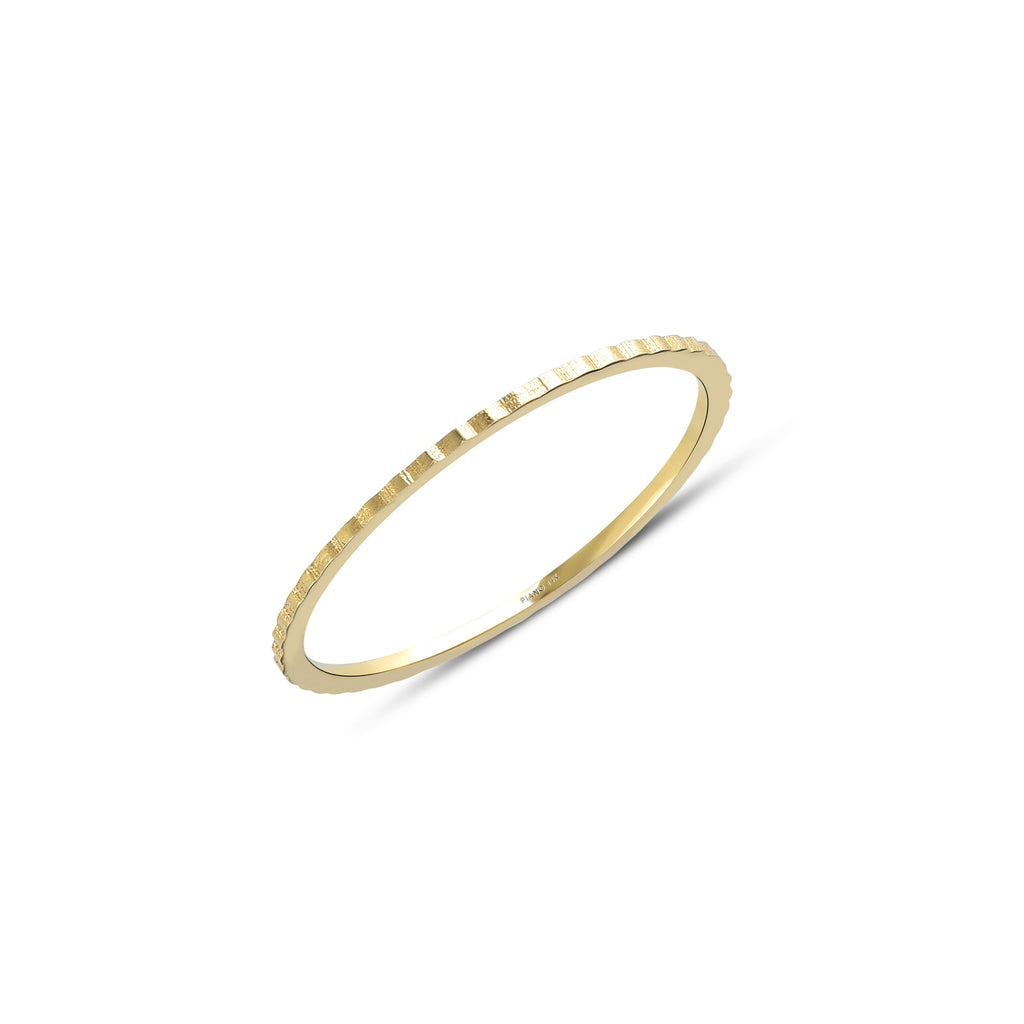 Textured Gold Knuckle Ring