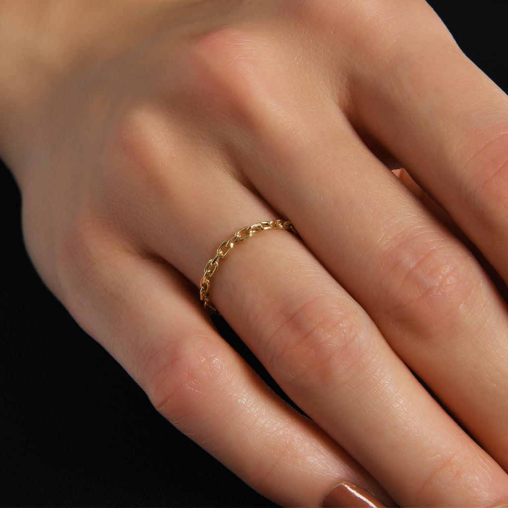 Chain Gold Joint Ring