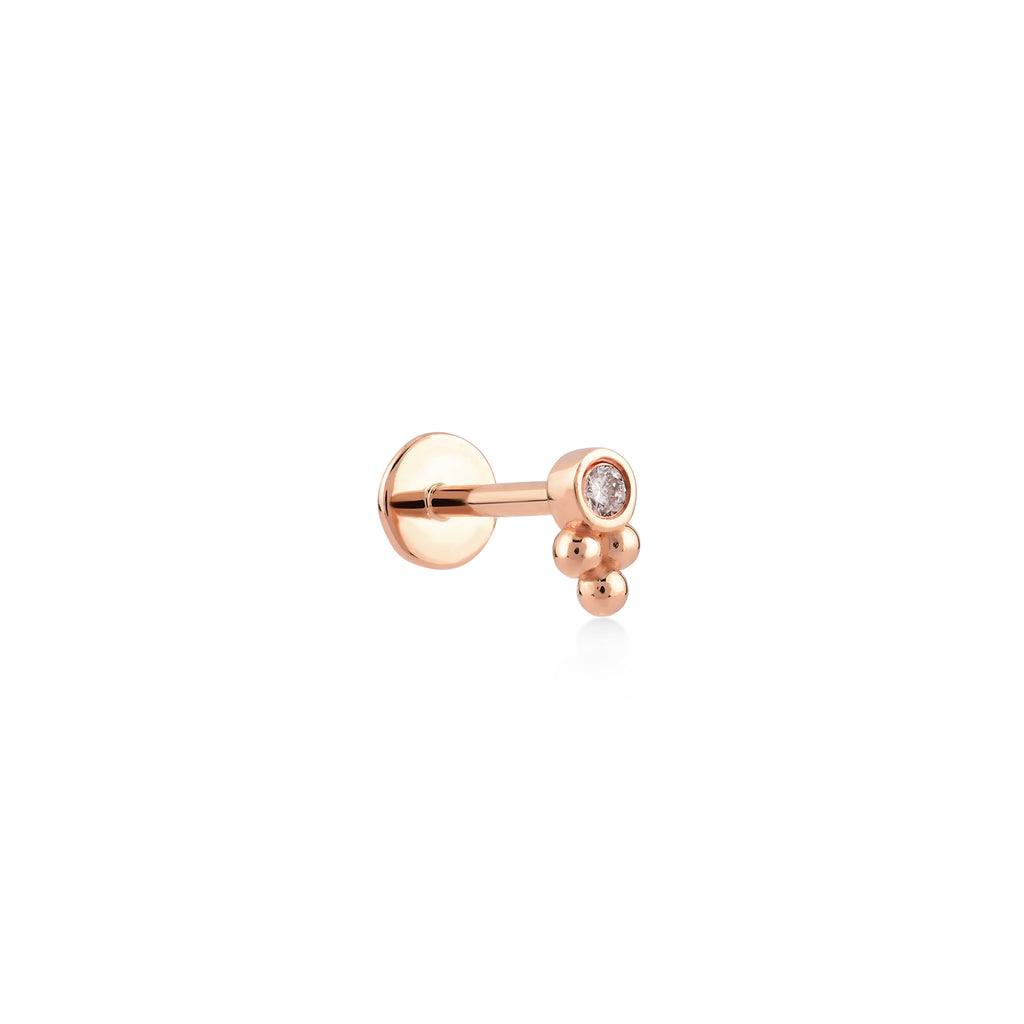 Triple Ball Seed Diamond Piercing