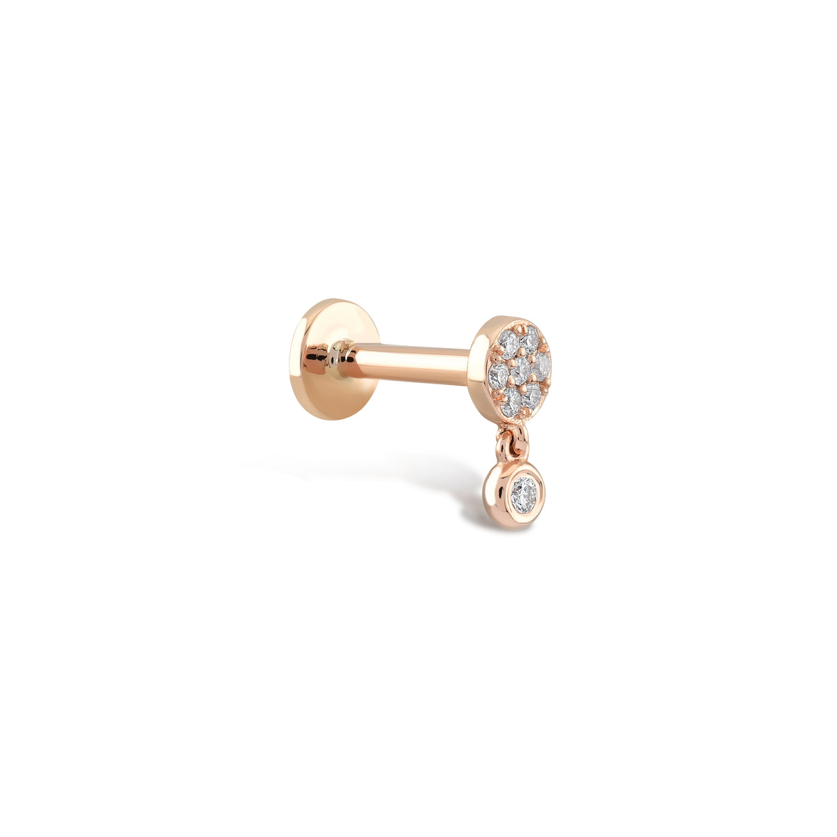 Stone Dangle Diamond Piercing | Piano Jewellery